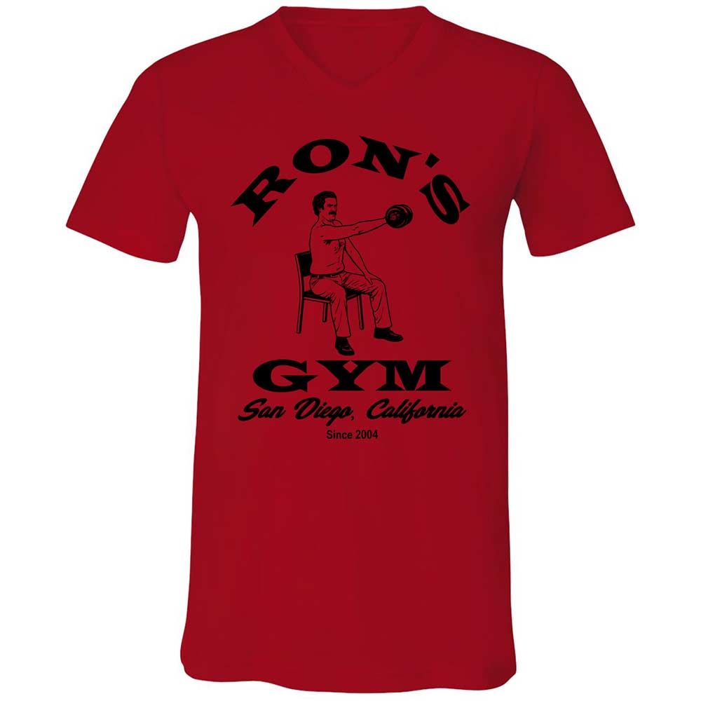 Unisex V-Neck T-Shirt - FQL6P728 - Red - 5
