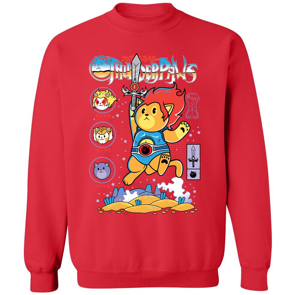 Classic Unisex Sweatshirt - LLHT91CT - Red - 5