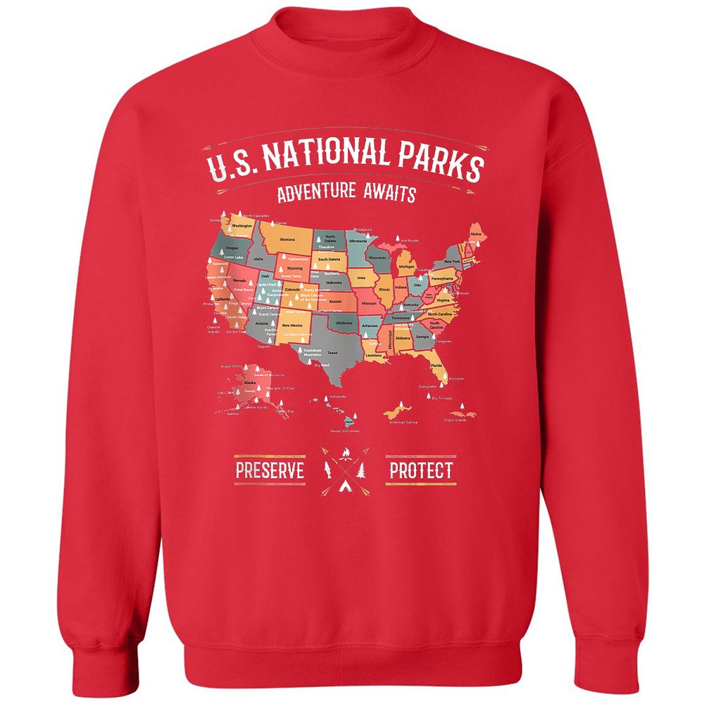 Classic Unisex Sweatshirt - 54R4BLGZ - Red - 5