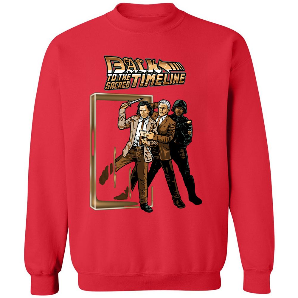 Classic Unisex Sweatshirt - A2FWMSSC - Red - 5