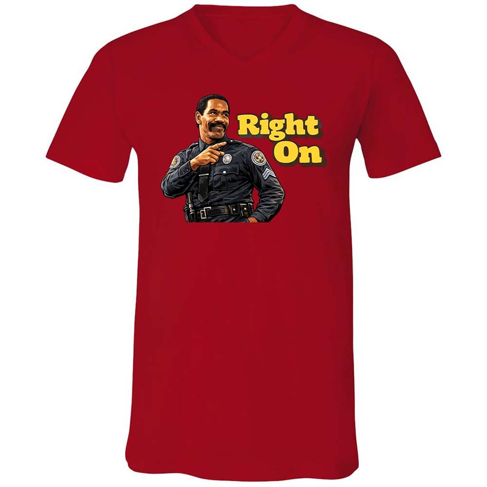 Unisex V-Neck T-Shirt - HTFWHYVP - Red - 5