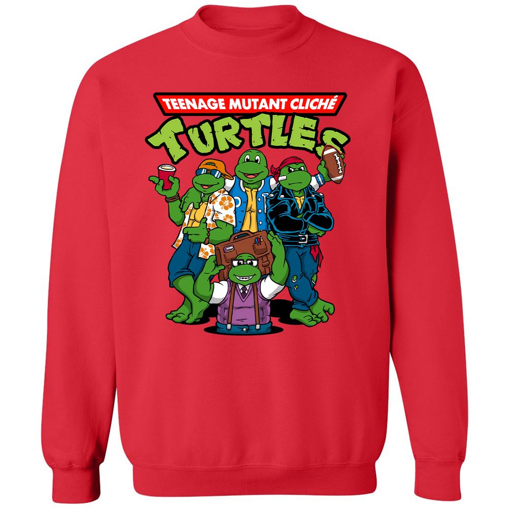 Classic Unisex Sweatshirt - Q59XA1R5 - Red - 5