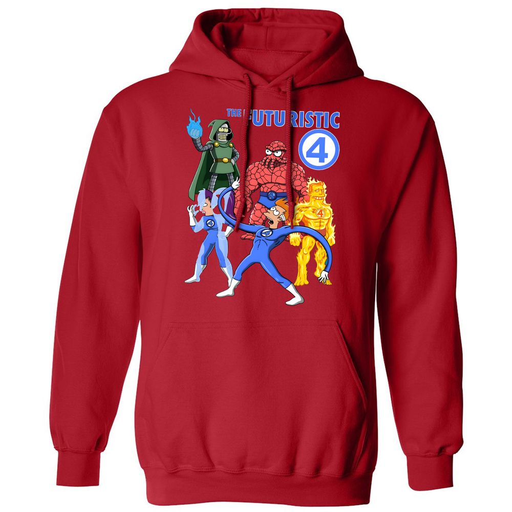 Classic Unisex Hoodie - KR1G7REW - Red - 5