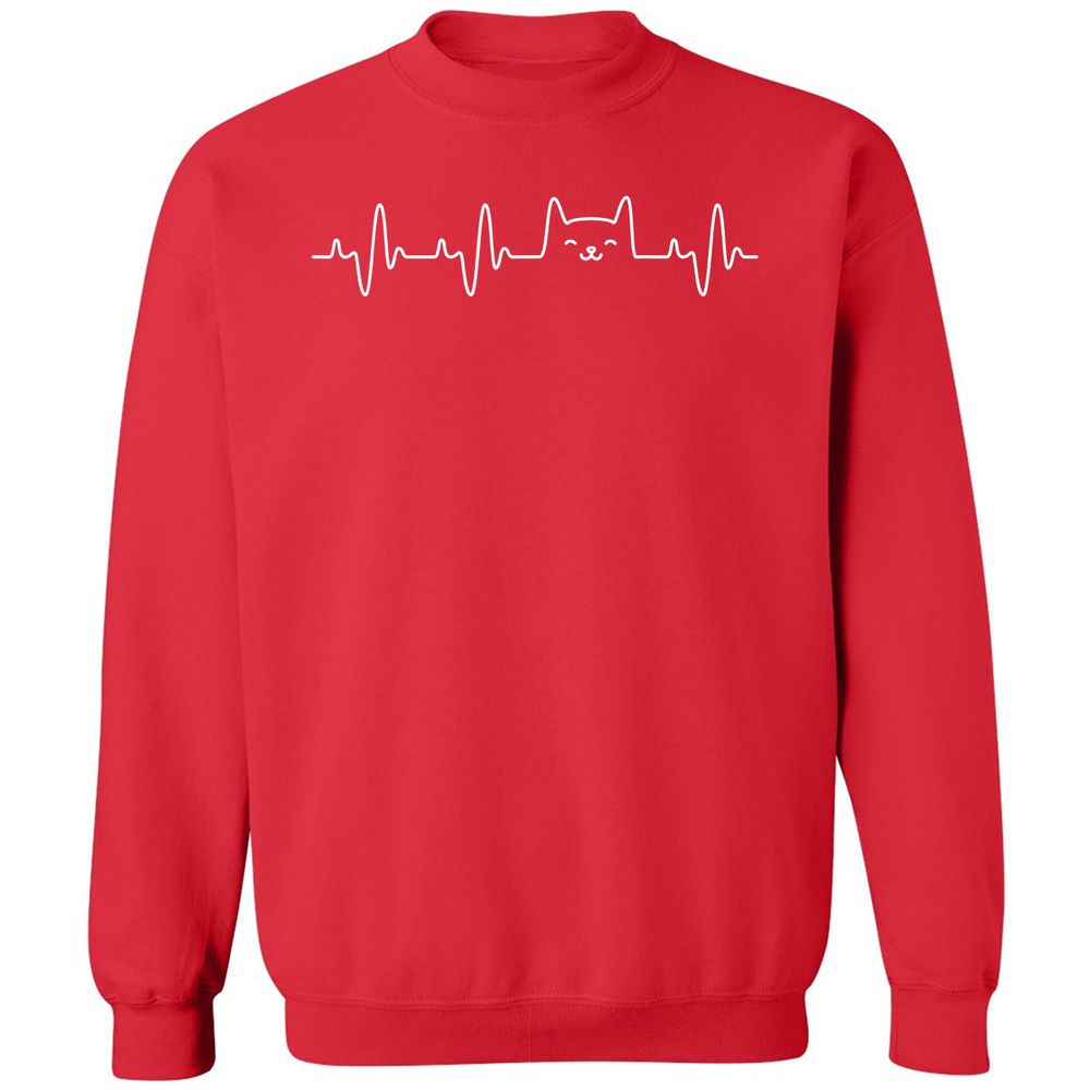 Classic Unisex Sweatshirt - UXQKA4ZM - Red - 5