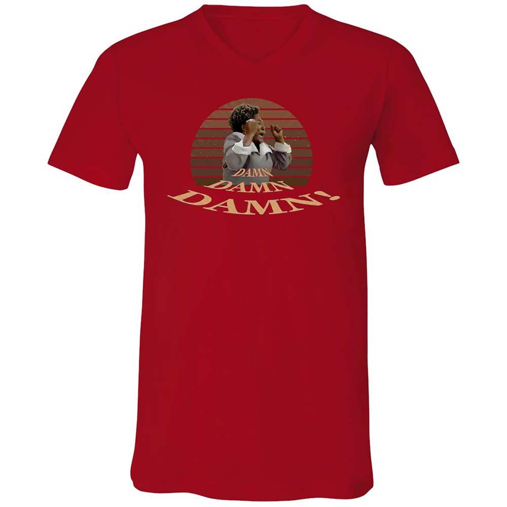 Unisex V-Neck T-Shirt - WFFFZ6DF - Red - 5