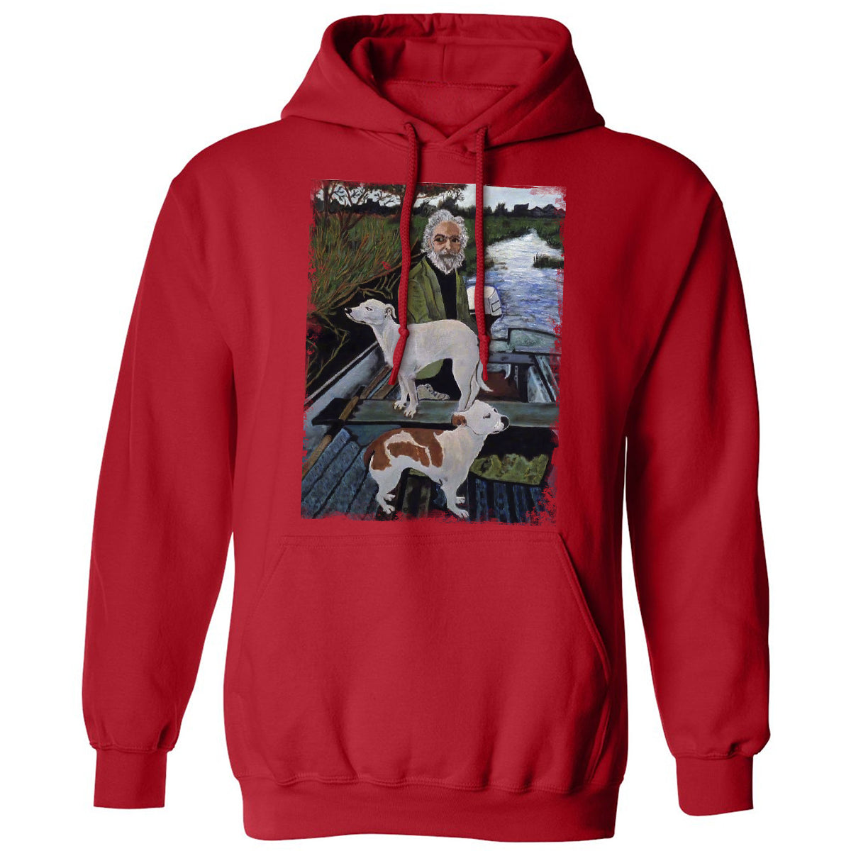 Classic Unisex Hoodie - F255G9WQ - Red - 5