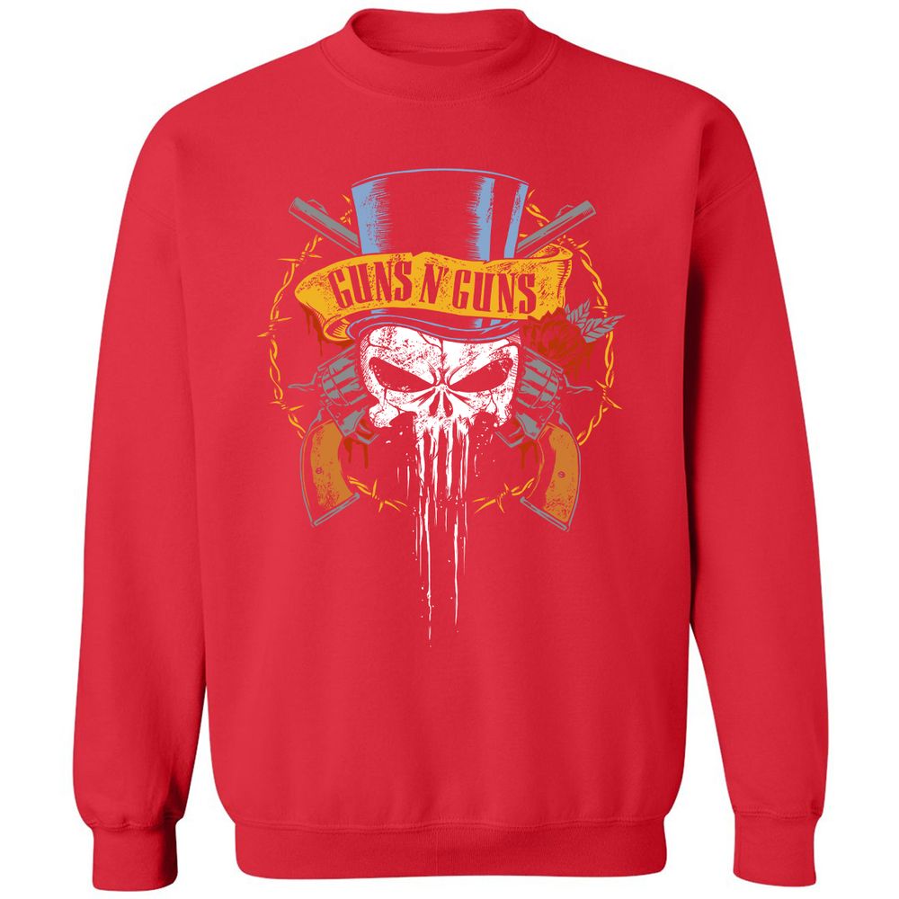 Classic Unisex Sweatshirt - BZU4K2L9 - Red - 5