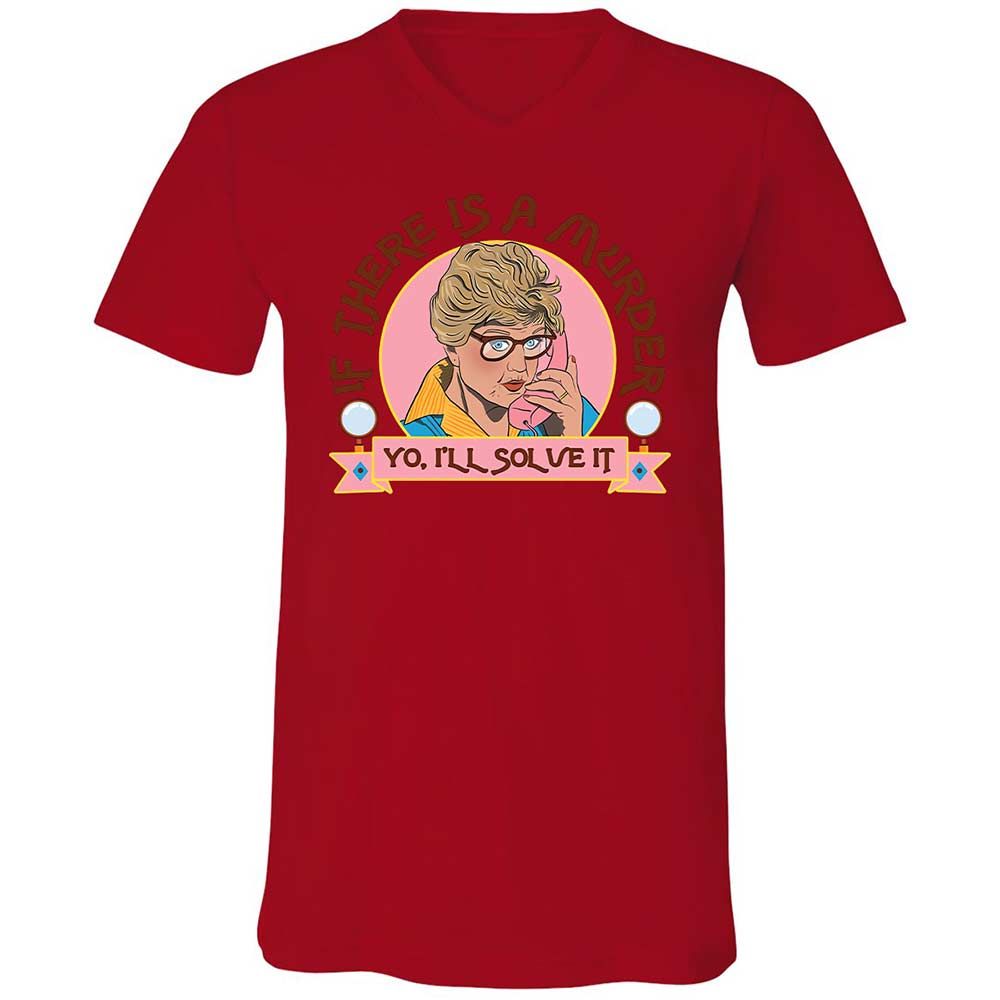 Unisex V-Neck T-Shirt - CEMHUW21 - Red - 5