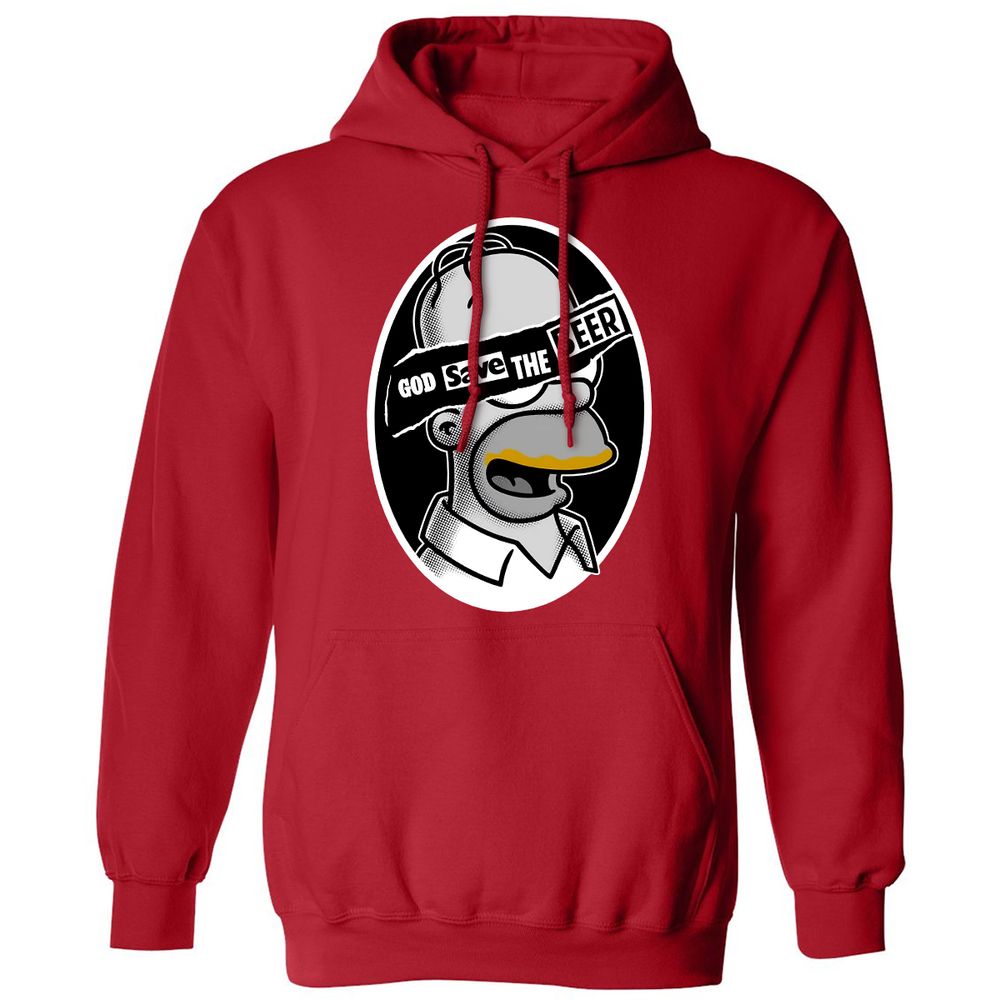 Classic Unisex Hoodie - ZNXPQWB8 - Red - 5