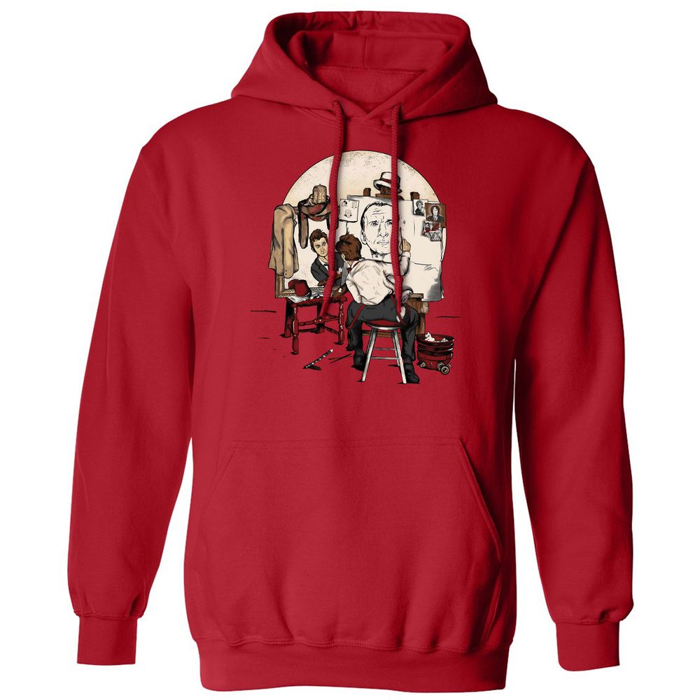 Classic Unisex Hoodie - VX9CTGGF - Red - 5