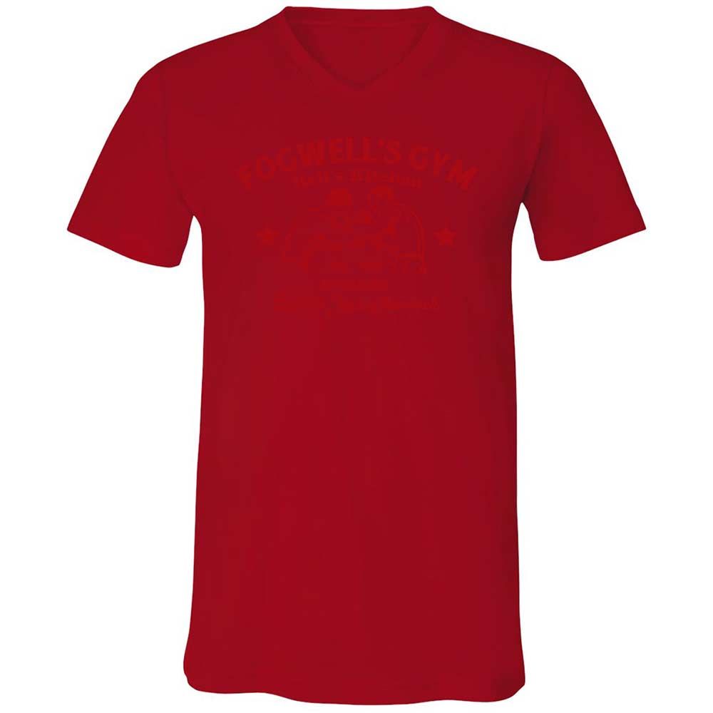 Unisex V-Neck T-Shirt - F72RK7BQ - Red - 5