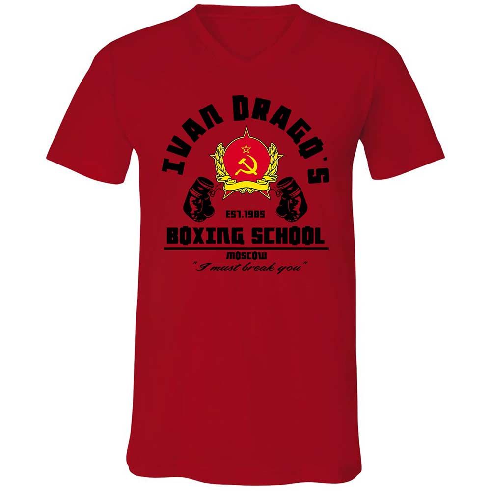 Unisex V-Neck T-Shirt - X71SPMUC - Red - 5