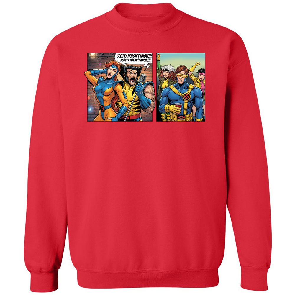 Classic Unisex Sweatshirt - T7GFHYMX - Red - 5