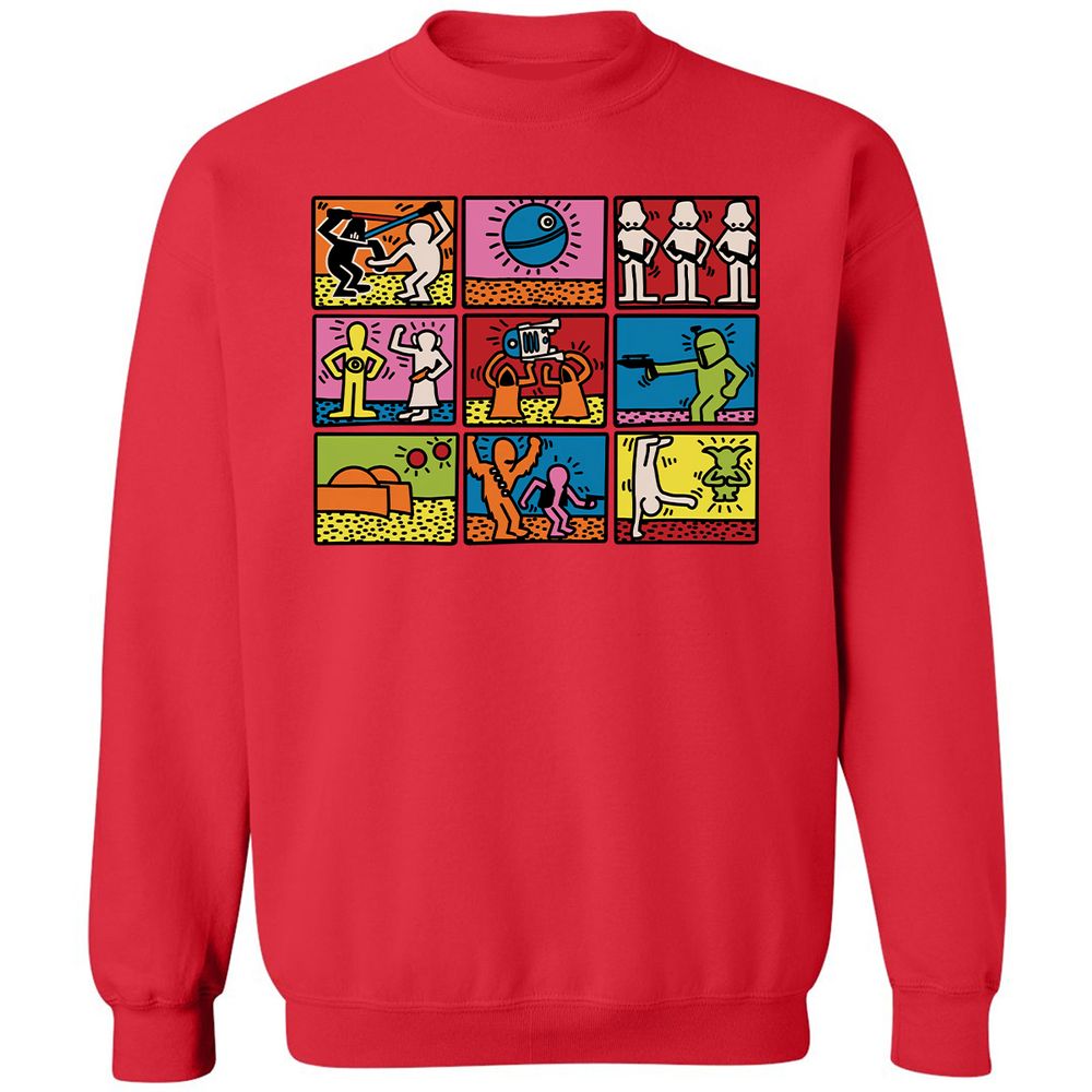 Classic Unisex Sweatshirt - ALLXRSSM - Red - 5