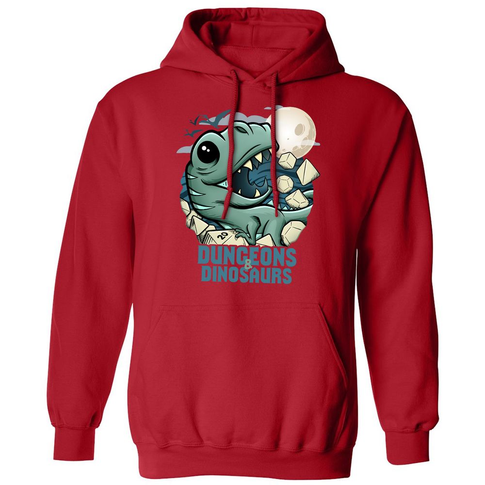 Classic Unisex Hoodie - GRQRC1JH - Red - 5