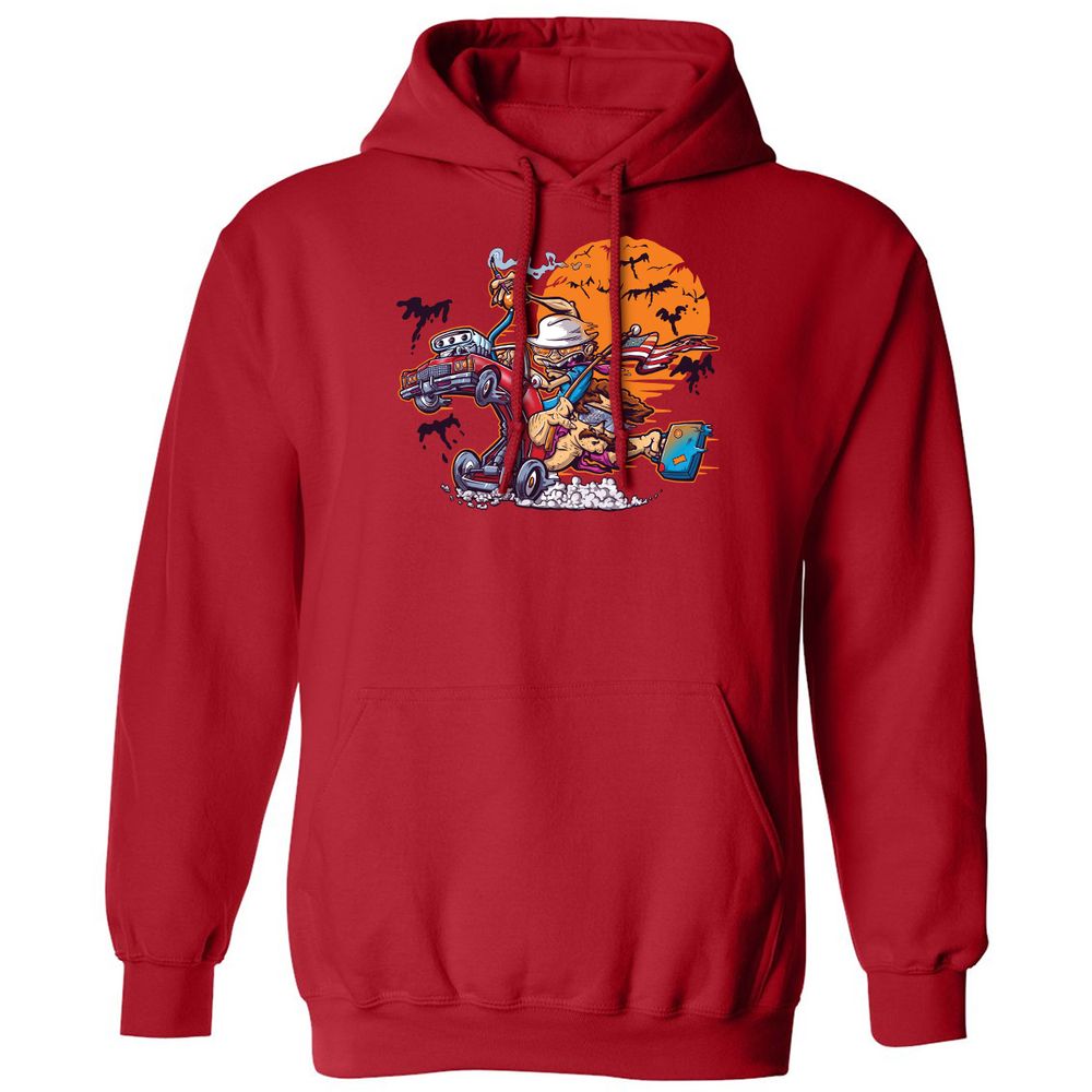 Classic Unisex Hoodie - WZTUVDH7 - Red - 5