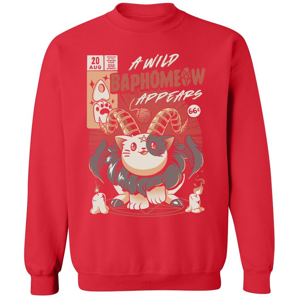 Classic Unisex Sweatshirt - V8FTQMF6 - Red - 5