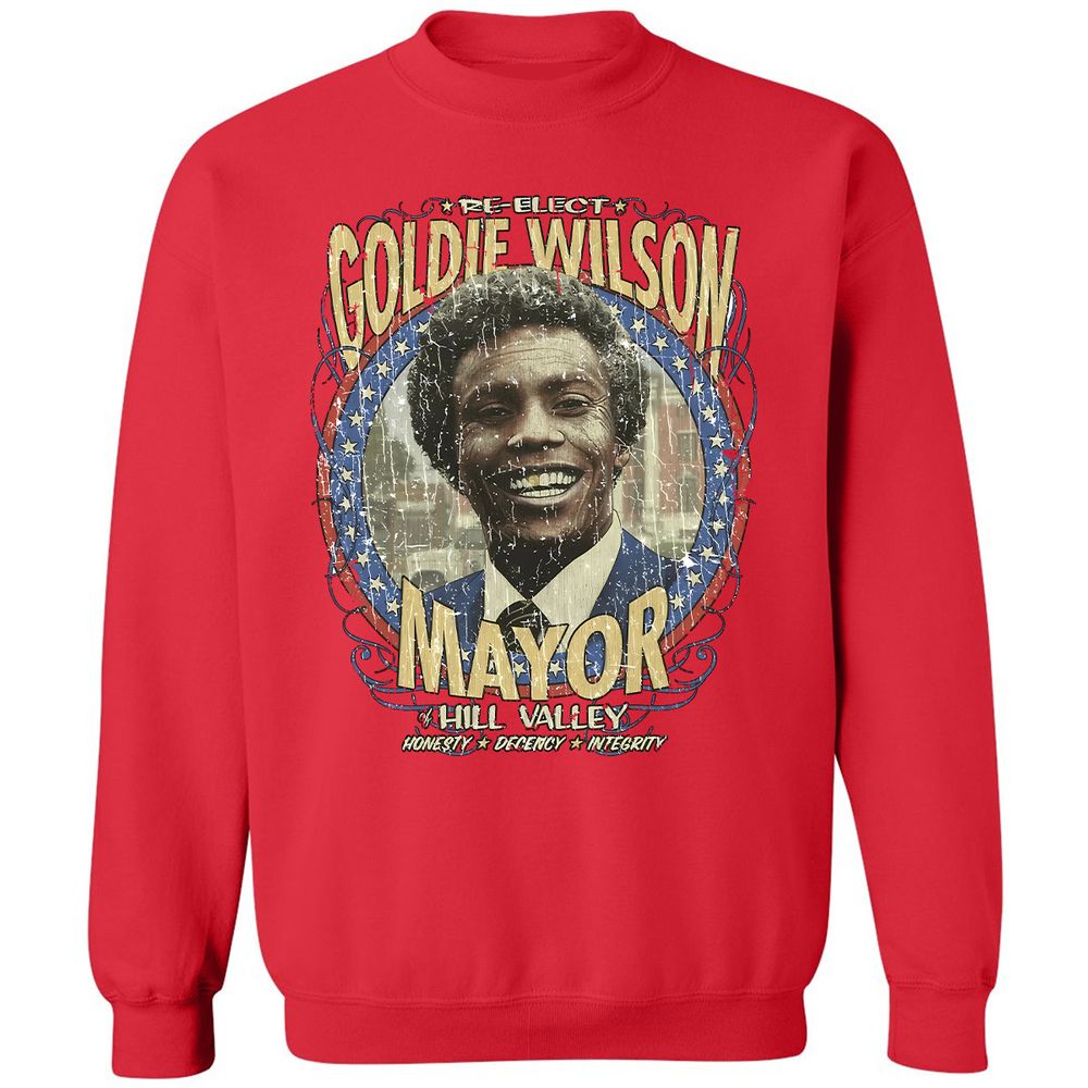 Re-Elect Mayor Goldie Wilson - Red - 5