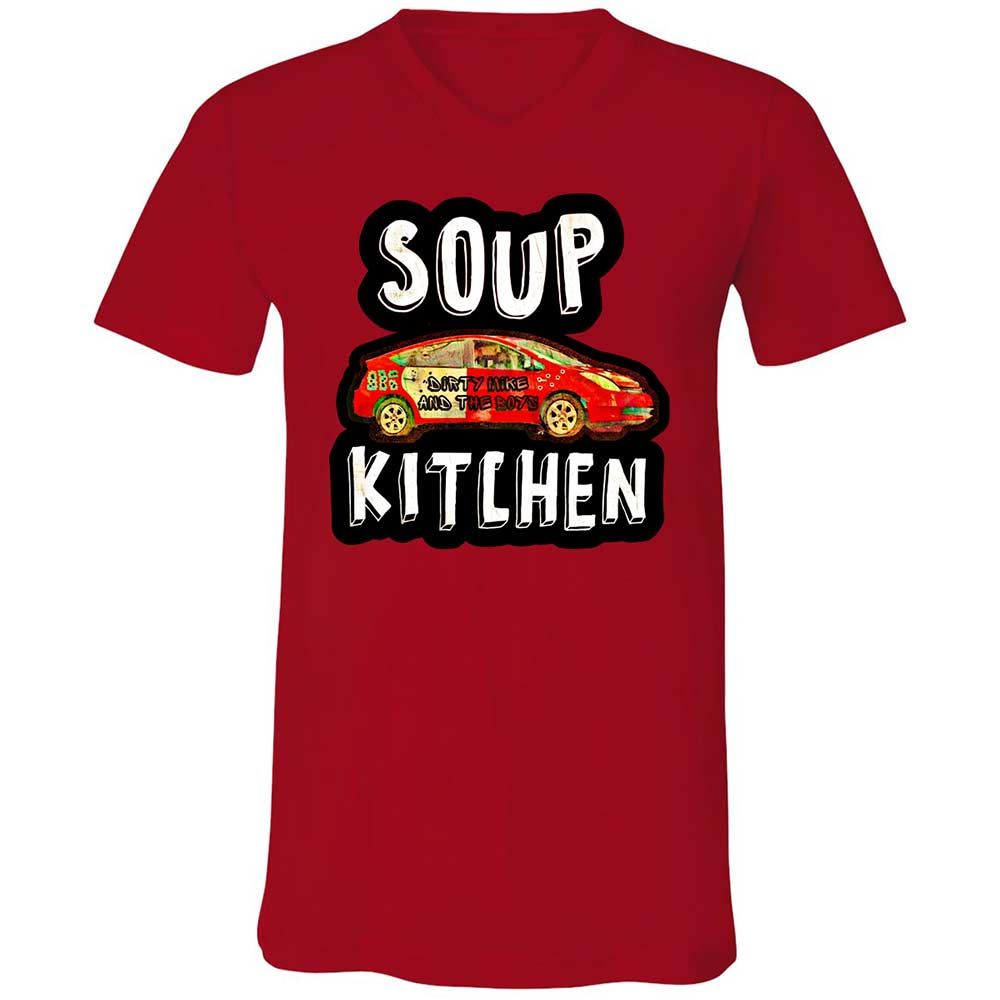Unisex V-Neck T-Shirt - MDXM59V8 - Red - 5