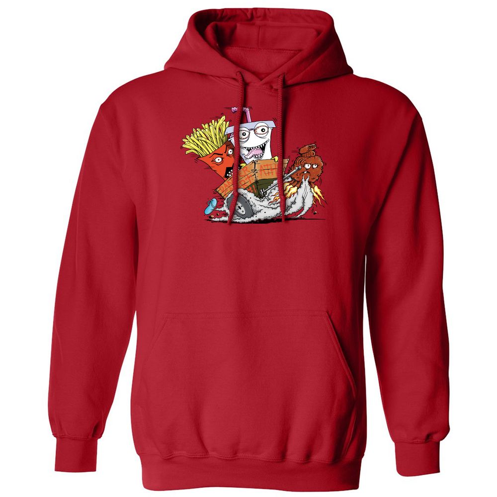 Classic Unisex Hoodie - UDCUZ7JG - Red - 5