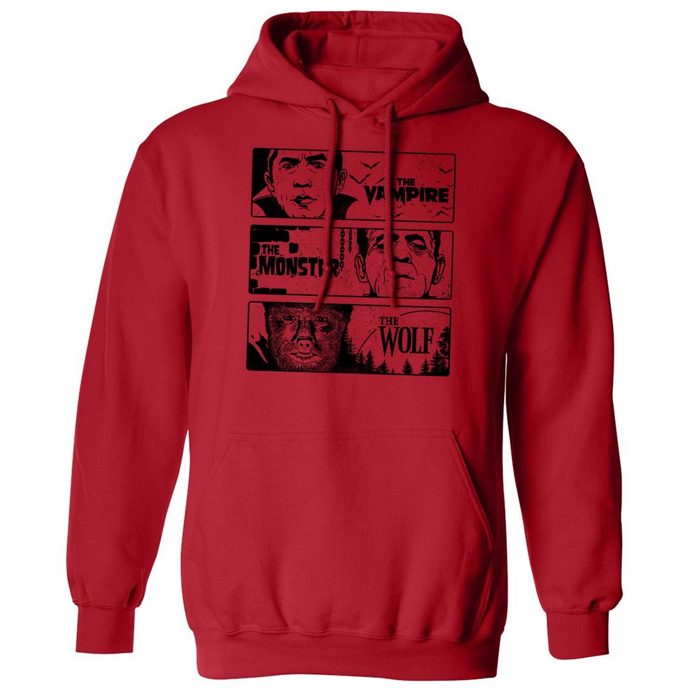 Classic Unisex Hoodie - H66HXCKW - Red - 5