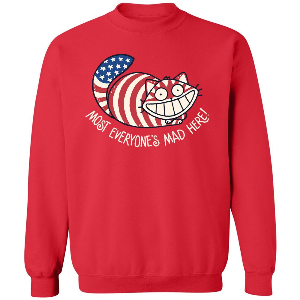 Classic Unisex Sweatshirt - UYGVPJBQ - Red - 5