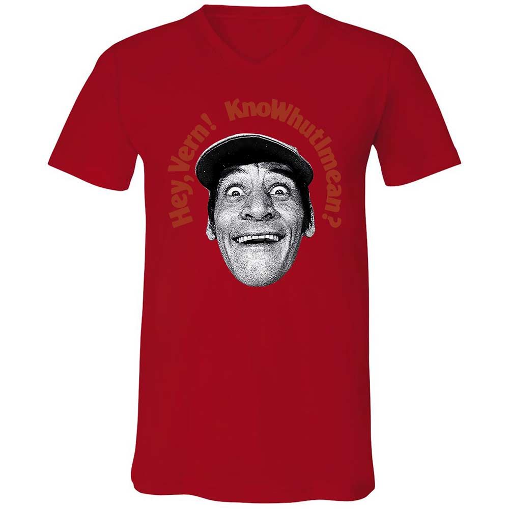 Unisex V-Neck T-Shirt - SGKFSK2F - Red - 5