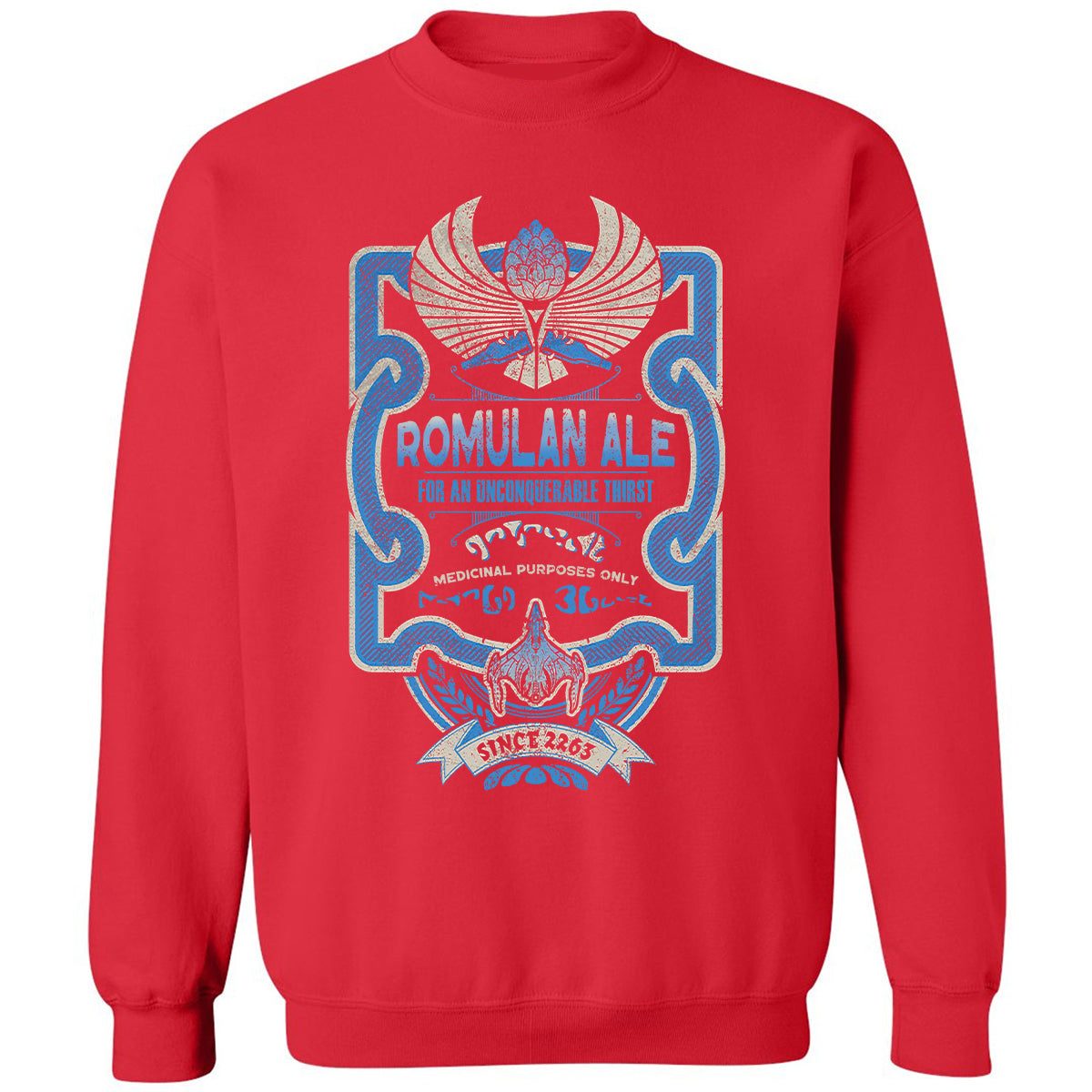 Classic Unisex Sweatshirt - VCBHZ4JM - Red - 5