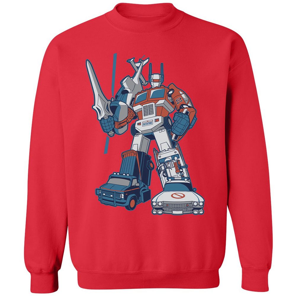 Classic Unisex Sweatshirt - KFD9HWFJ - Red - 5