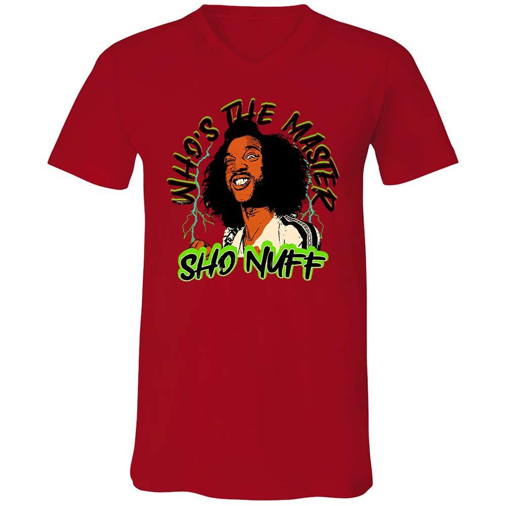 Unisex V-Neck T-Shirt - R6H8CX6T - Red - 5