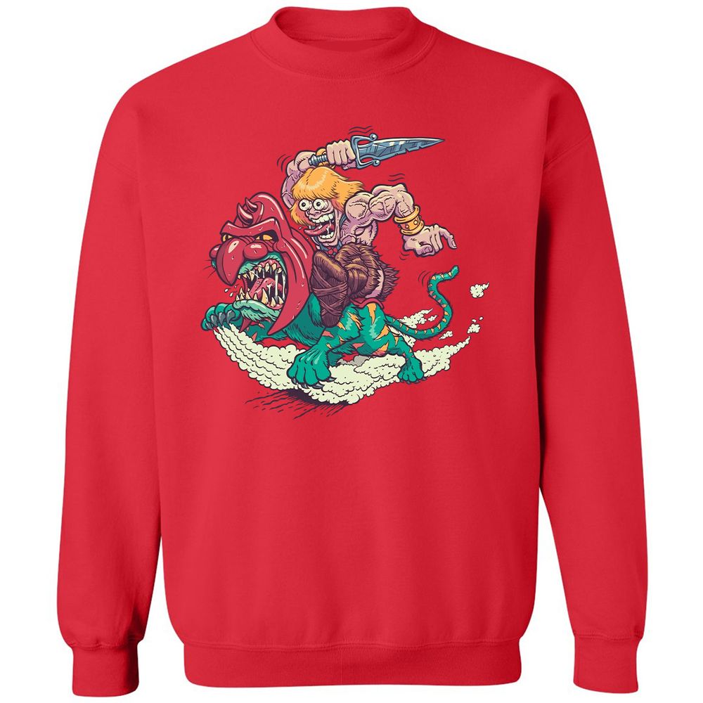 Classic Unisex Sweatshirt - 4K4CELXD - Red - 5