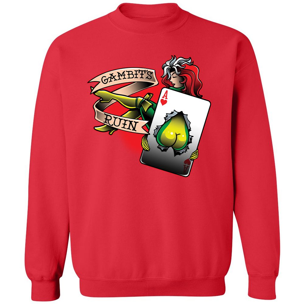 Classic Unisex Sweatshirt - XKM4TRAJ - Red - 5