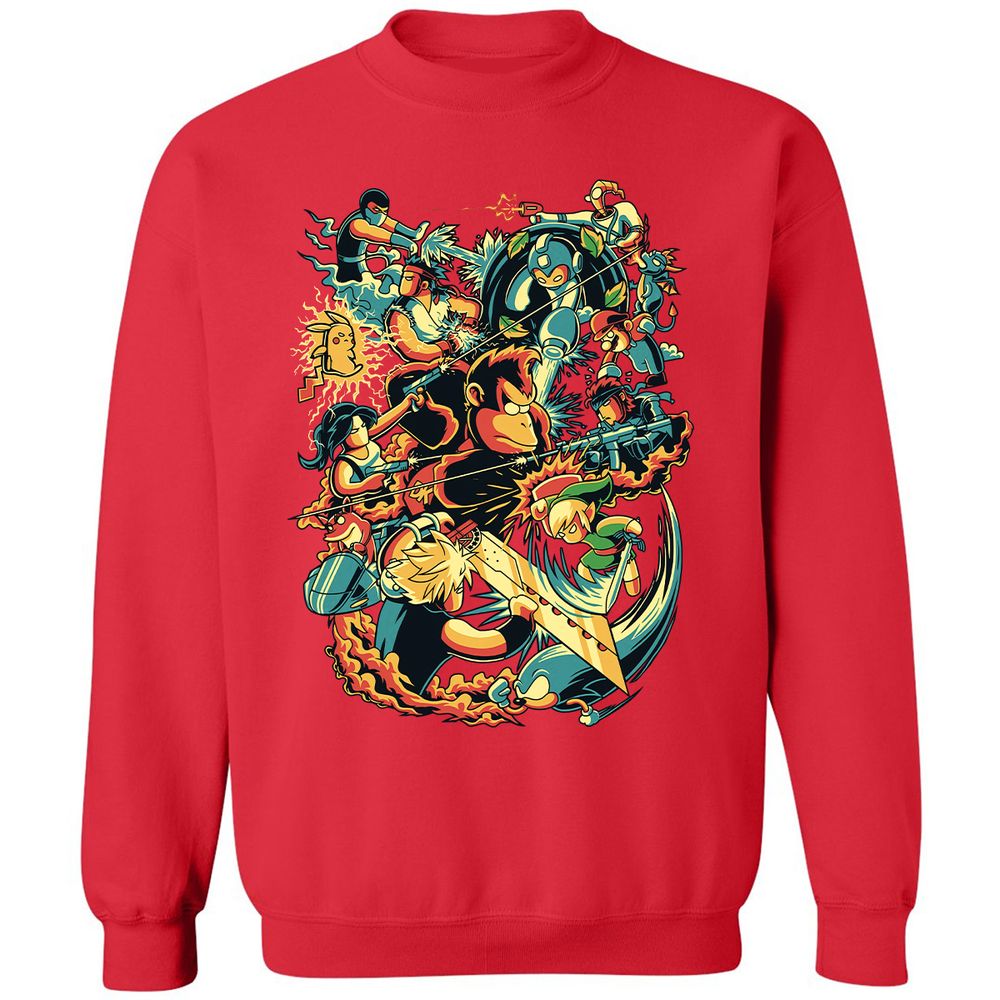 Classic Unisex Sweatshirt - PURNQTF7 - Red - 5