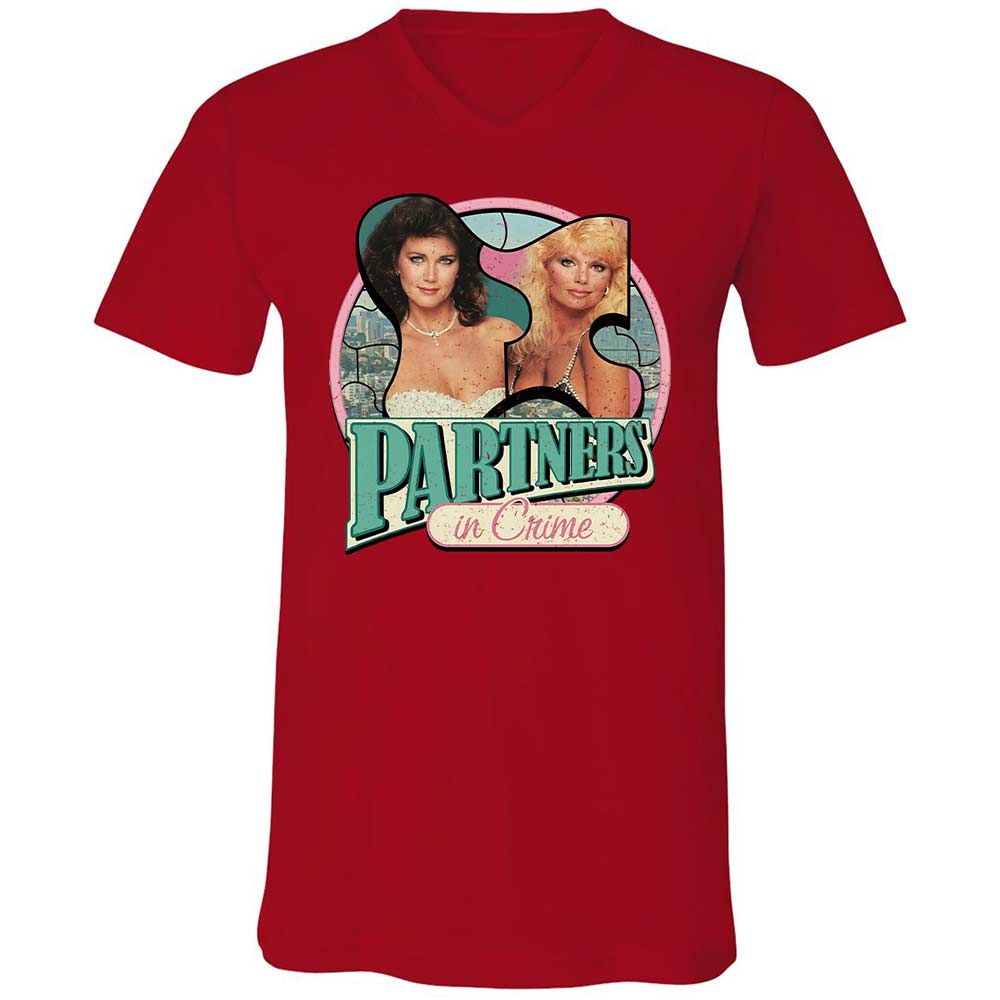 Unisex V-Neck T-Shirt - WBL6W3FH - Red - 5