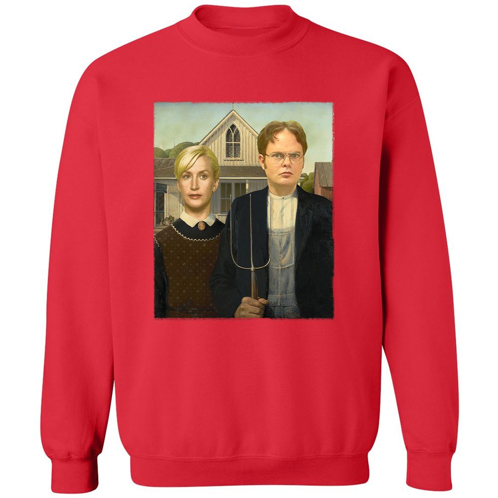 Classic Unisex Sweatshirt - Q8GE44KH - Red - 5