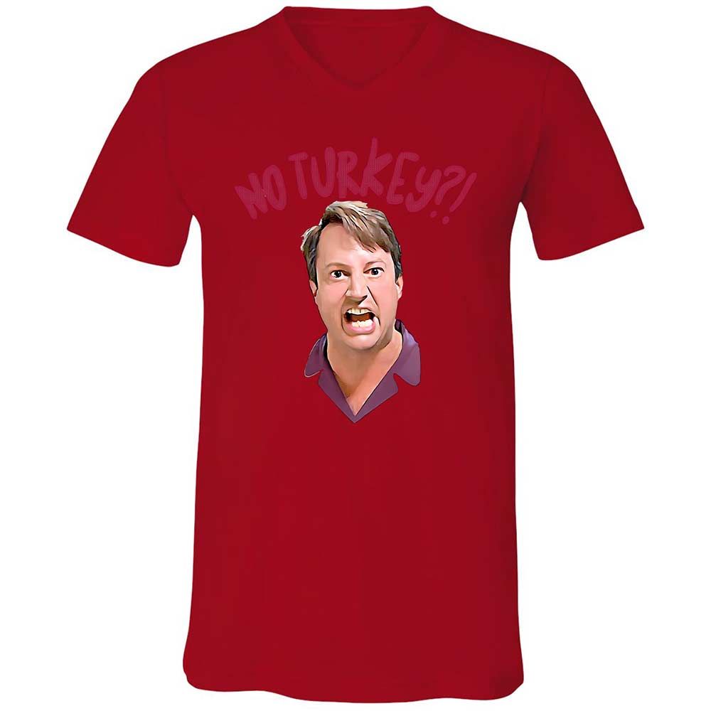 Unisex V-Neck T-Shirt - HMFGFSAA - Red - 5