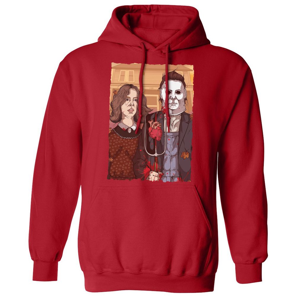 Classic Unisex Hoodie - M1XQ14JD - Red - 5