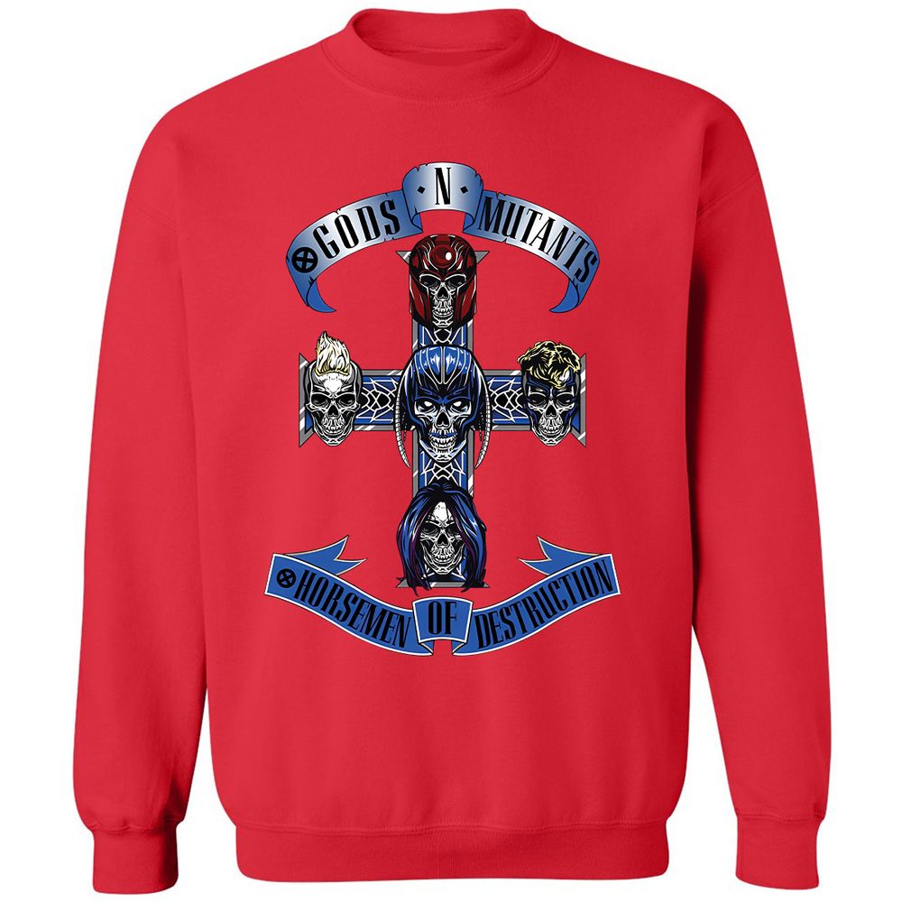 Classic Unisex Sweatshirt - V47QGTG8 - Red - 5