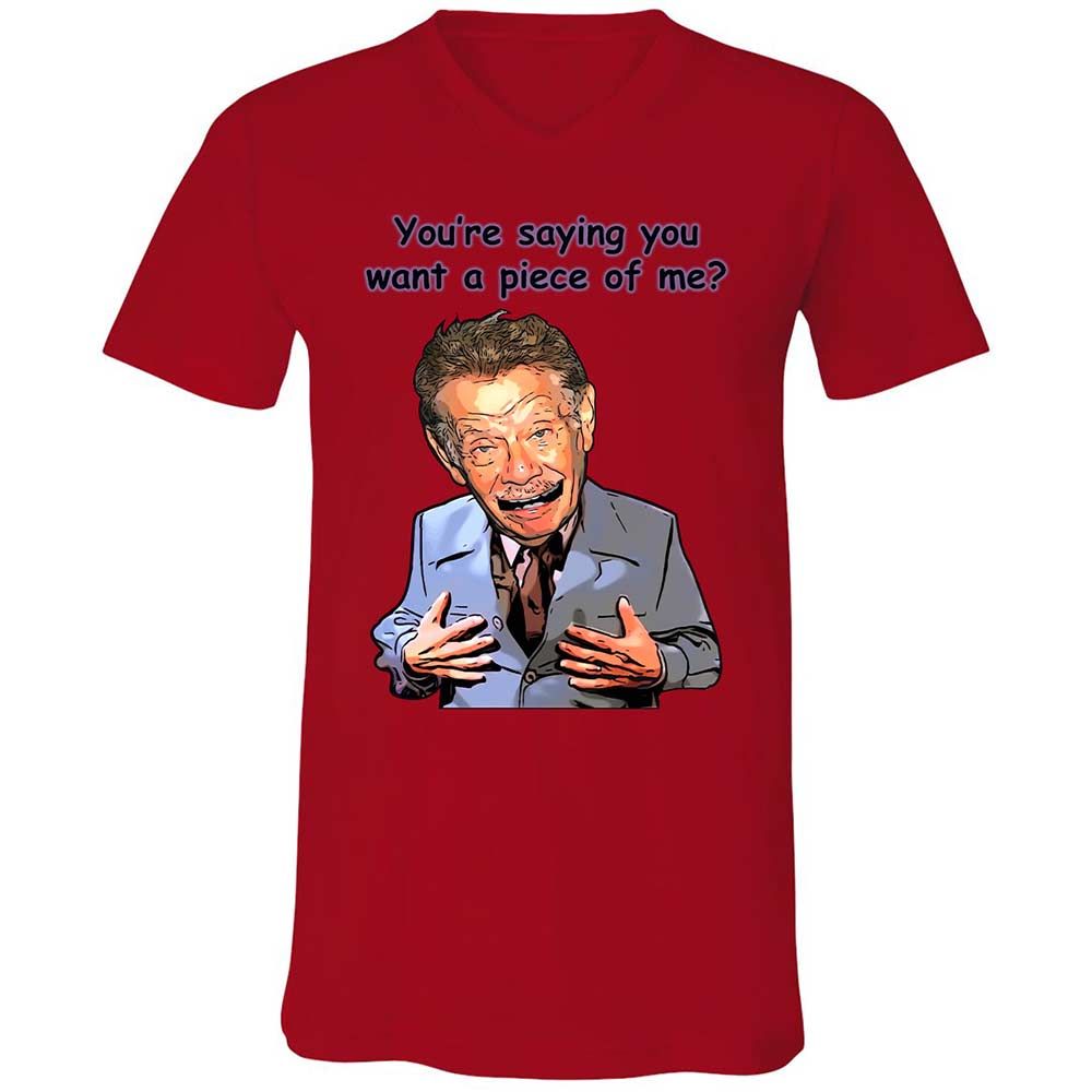 Unisex V-Neck T-Shirt - GJCS6YDY - Red - 5