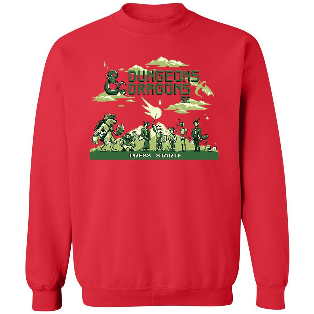 Classic Unisex Sweatshirt - QNTQSCVM - Red - 5