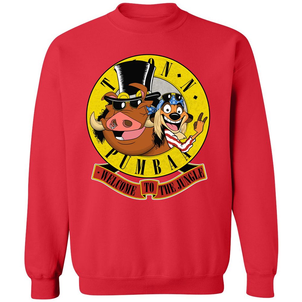 Classic Unisex Sweatshirt - Black - Red - 5