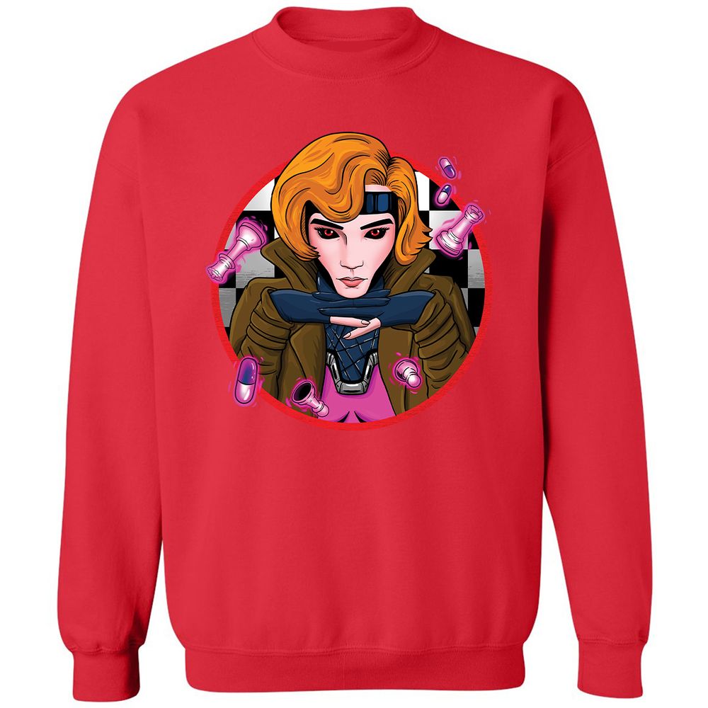 Classic Unisex Sweatshirt - BEMDX24L - Red - 5