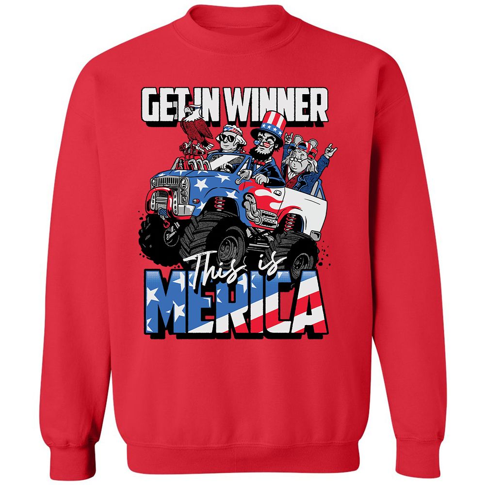 Classic Unisex Sweatshirt - UAR5VRM9 - Red - 5