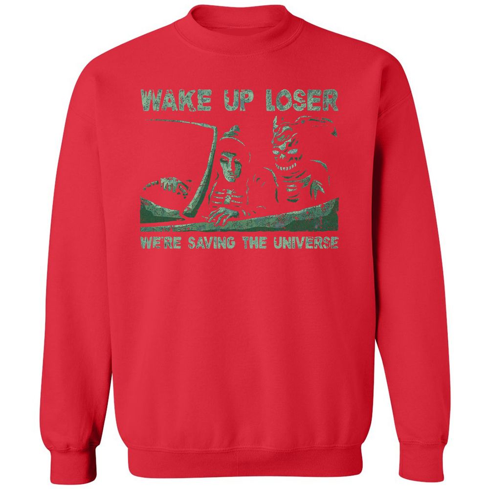 Classic Unisex Sweatshirt - NEVNZQYE - Red - 5