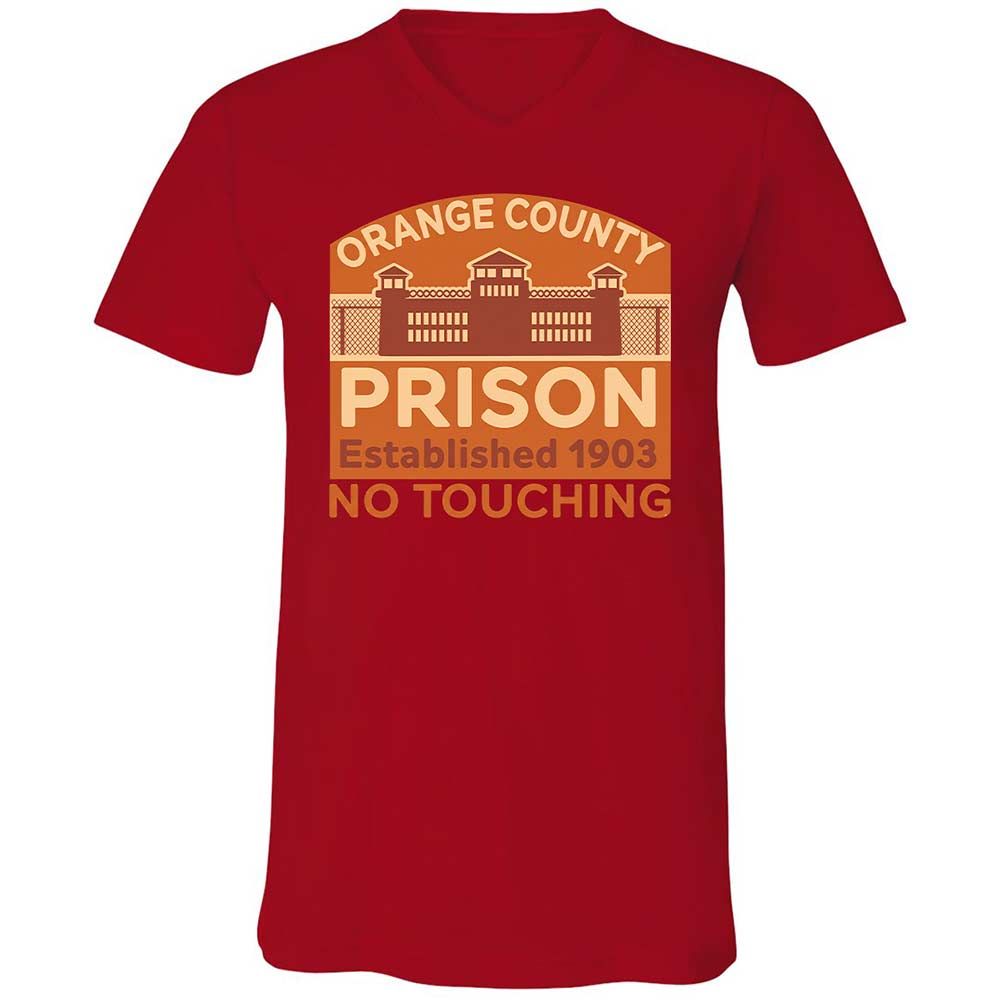 Unisex V-Neck T-Shirt - S99SQHDW - Red - 5