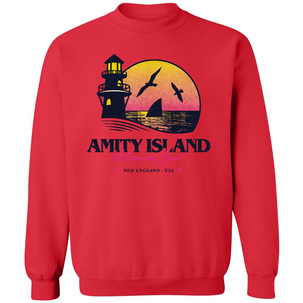 Classic Unisex Sweatshirt - 2GZ8FV1J - Red - 5