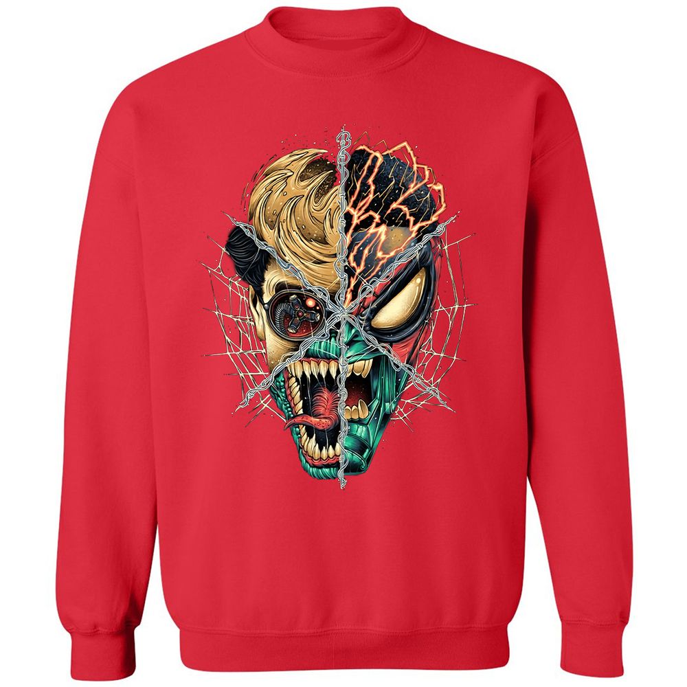 Classic Unisex Sweatshirt - YCAYCJBM - Red - 5