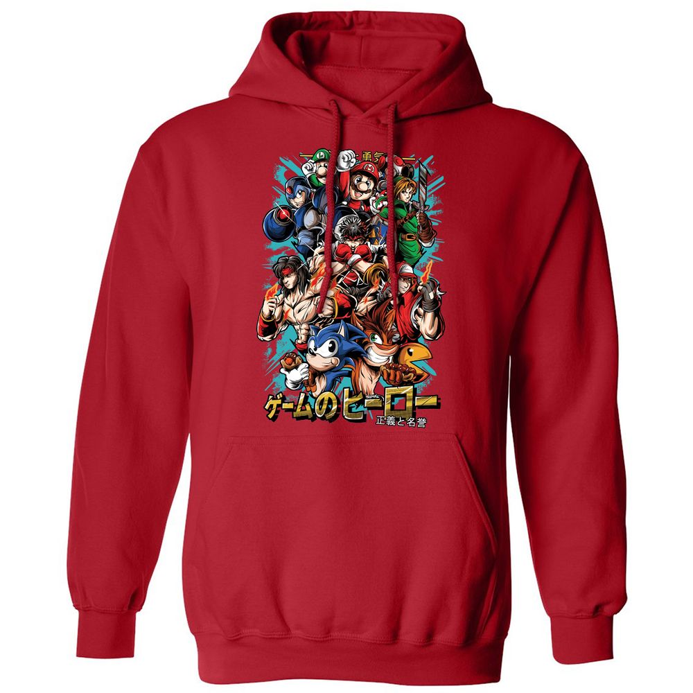 Classic Unisex Hoodie - RGVKNX31 - Red - 5