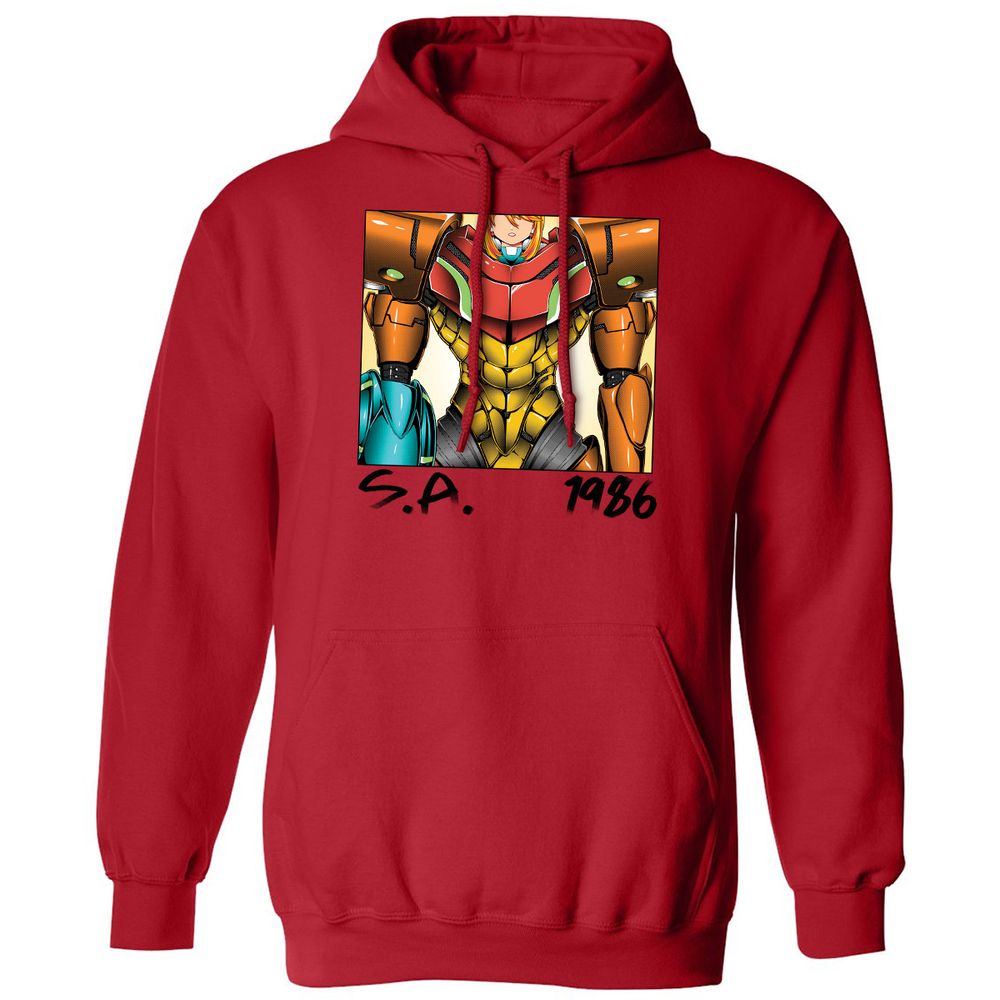 Classic Unisex Hoodie - 47L4JHNV - Red - 5