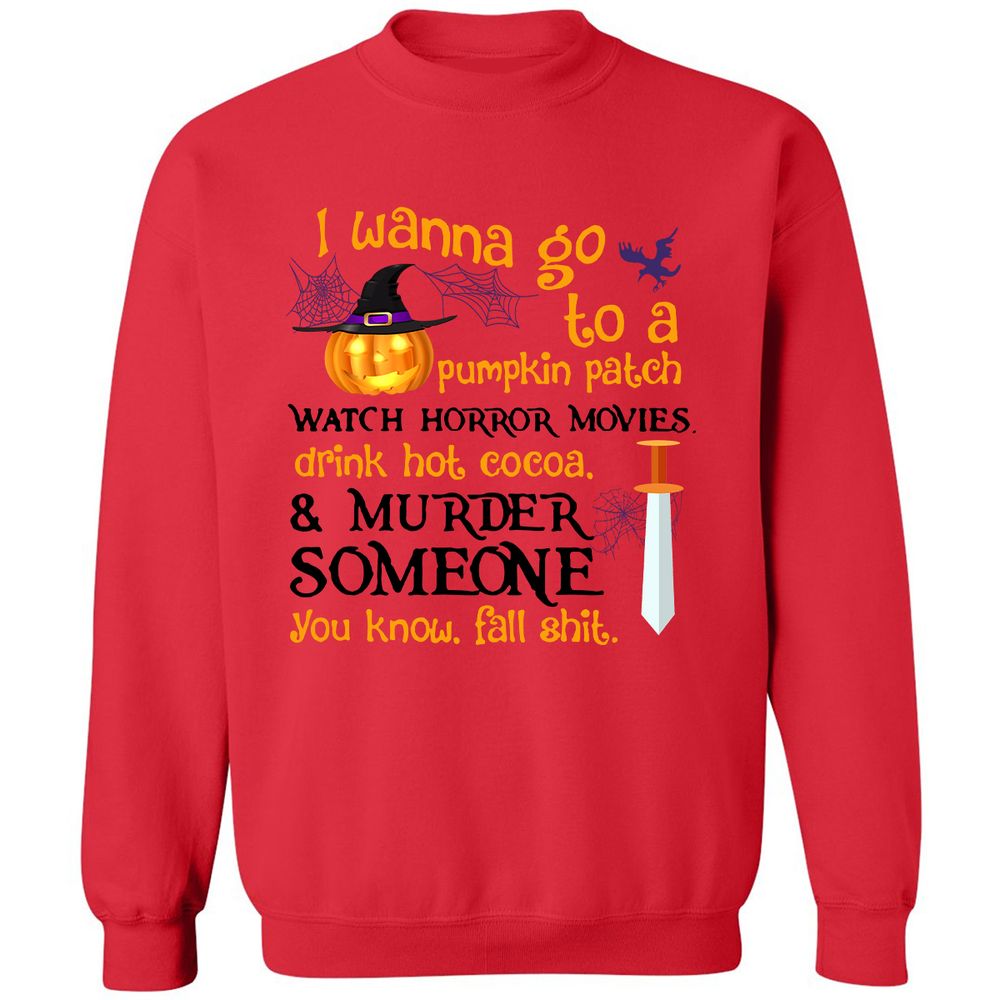 Classic Unisex Sweatshirt - 517A2KEB - Red - 5